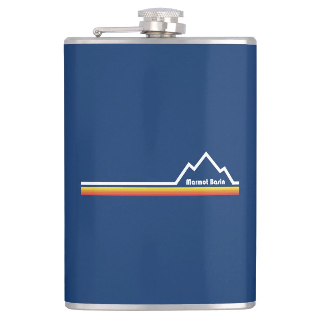 Marmot Basin Hip Flask (Front)