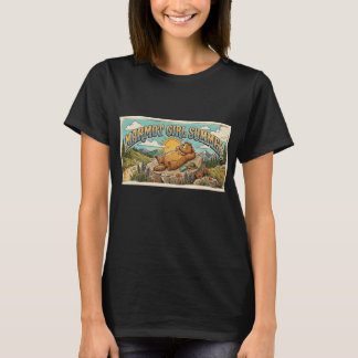 Marmot Girl Summer shirt, by Simple on Purpose  T-Shirt