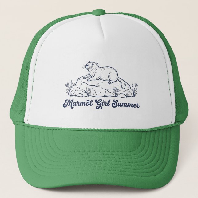 Marmot Girl Summer Trucker Hat (Front)
