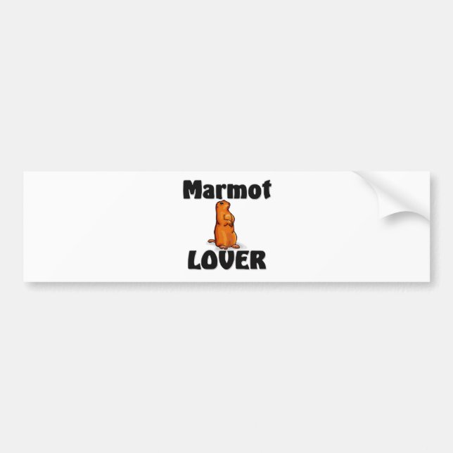 Marmot Lover Bumper Sticker (Front)