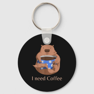 Marmot Tee I Need Coffee - Funny Coffee Lovers Gro Key Ring