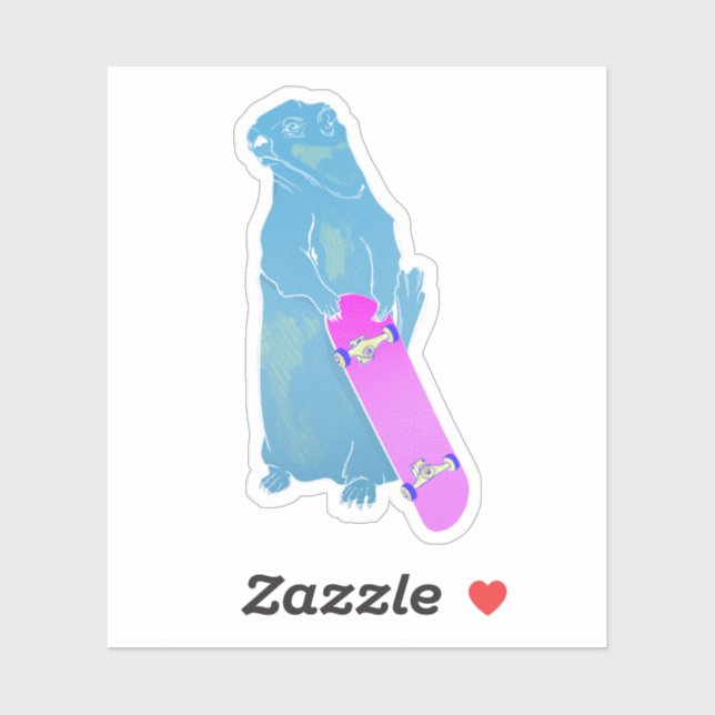 Marmot Woodchuck skateboarding (Sheet)