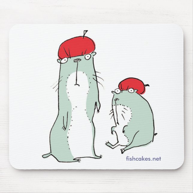 Marmots in Hats -- mousepad (Front)