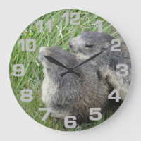 Marmots wall clock