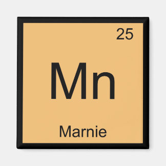 Marnie Name Chemistry Element Periodic Table Magnet