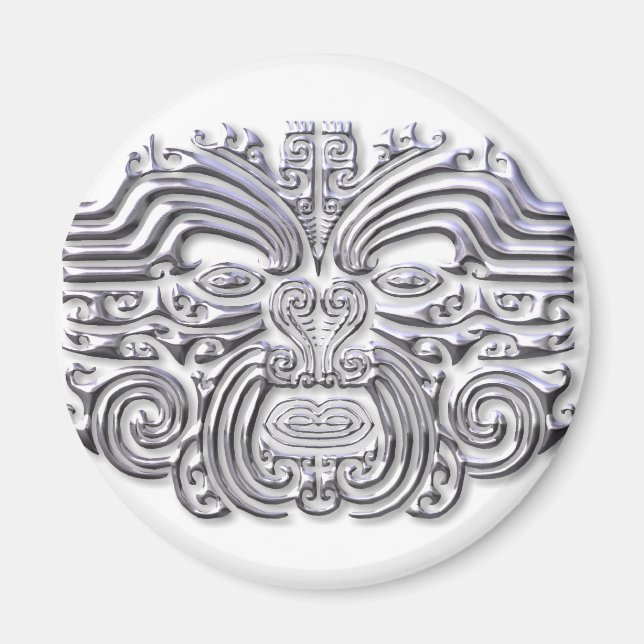 Maroi tattoo-silver magnet (Front)