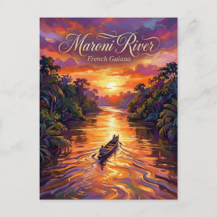 Maroni River French Guiana Postcard