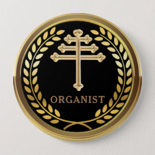 Maronite Catholic Church Organist Badge Button