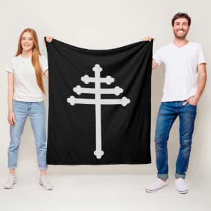 Maronite Catholic Orthodox Syriac Church Cross Fleece Blanket