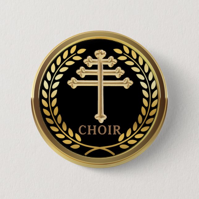 Maronite Church Choir Pin Button (Front)