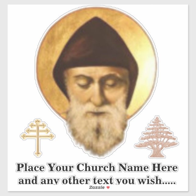 Maronite Church  Personalised Sticker (Sheet)