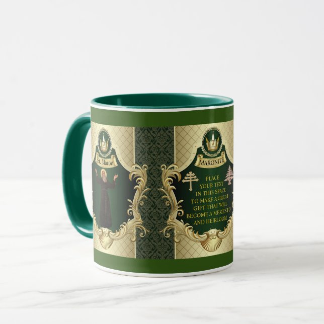 MARONITE RITE CHURCH MEMBER PERSONALIZED GIFT MUG (Front Left)