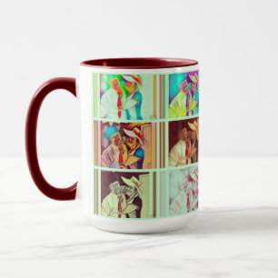 Maroon 15 oz Combo Mug Custom Create Coffee