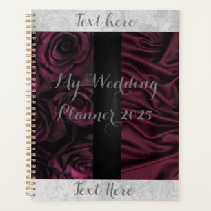 Maroon And Black Rose Wedding Planner