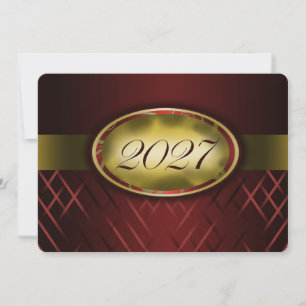 Maroon and Gold Class of 2027 Invitation