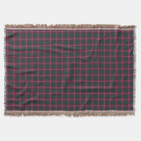 Maroon and Green Crawford Clan Scottish Plaid