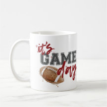 Maroon and Grey Game Day Mug