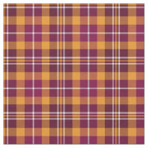 Maroon and Orange Sporty Plaid