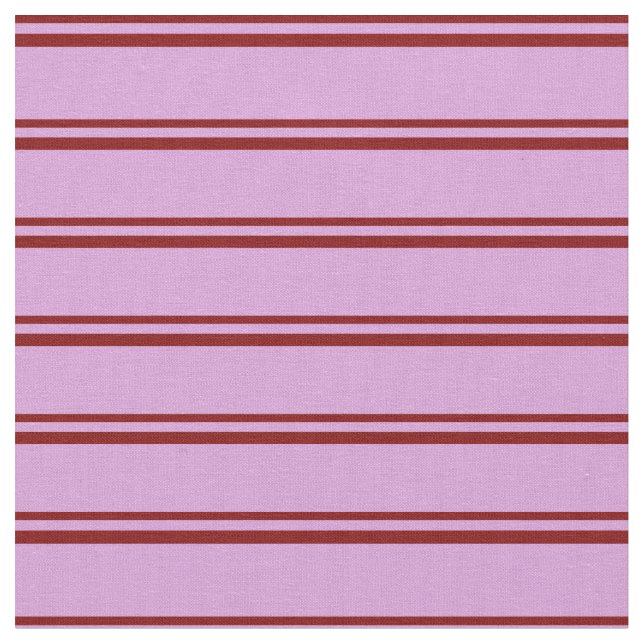 Maroon and Plum Coloured Stripes Pattern Fabric (Close Up)