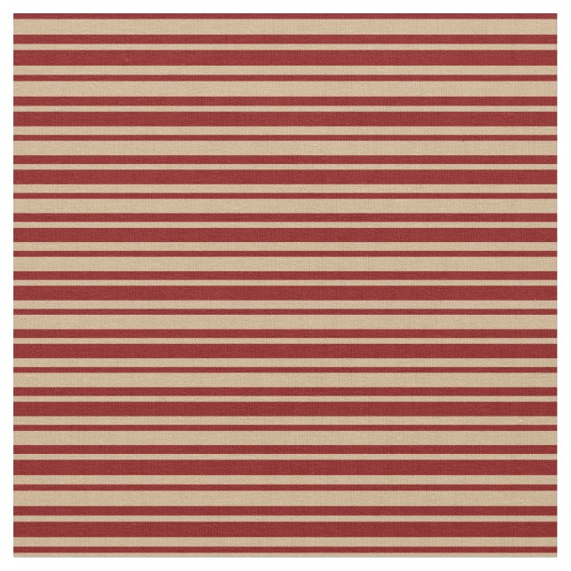 Maroon and Tan Coloured Pattern Fabric (Close Up)