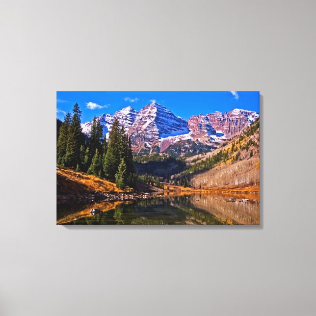 Maroon Bells Canvas Print (Front)