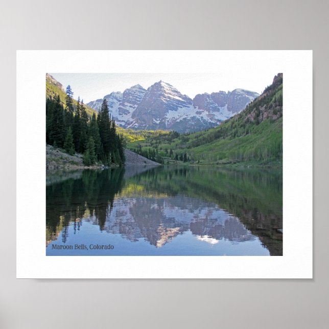 Maroon Bells, Colorado Poster (Front)