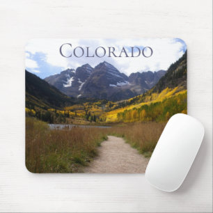 Maroon Bells Colorado Souvenir Mouse Mat