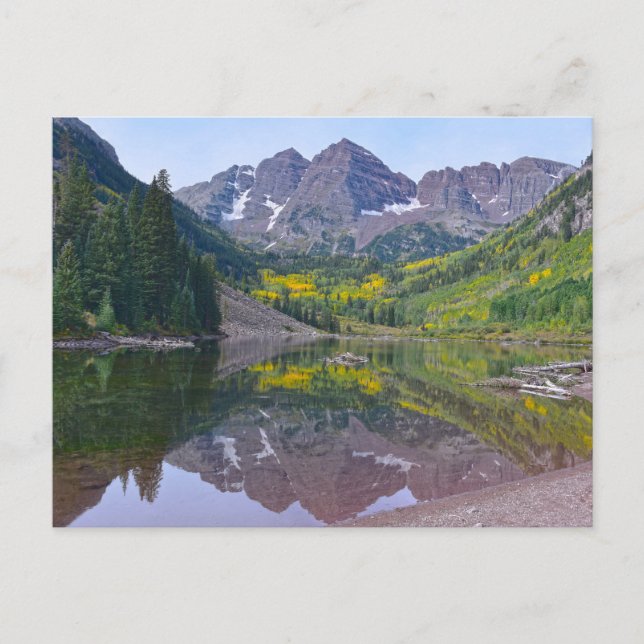 Maroon Bells in Autumn, Colorado Postcard (Front)