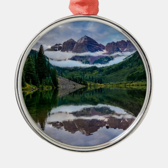 Maroon Bells Metal Tree Decoration (Front)