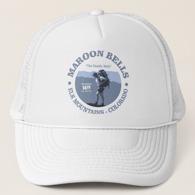 Maroon Bells (rd) Trucker Hat (Front)