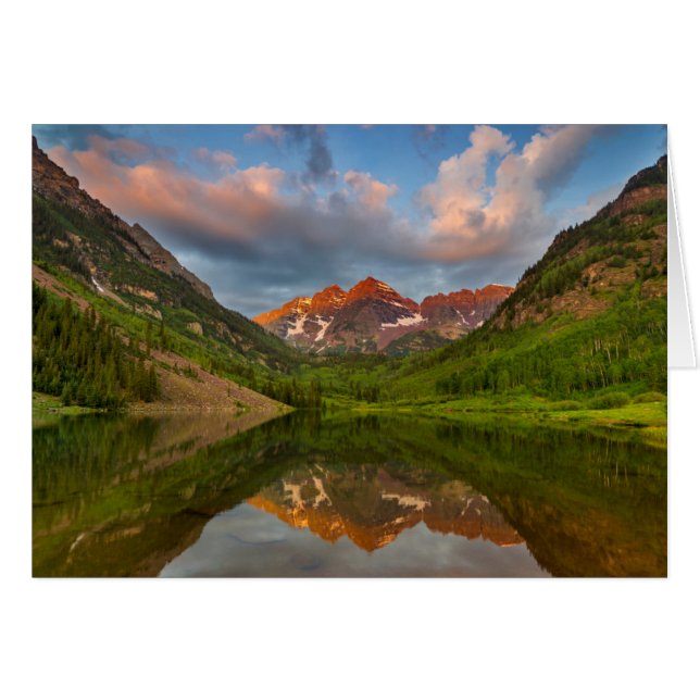 Maroon Bells Reflect Into Calm Maroon Lake 2 (Front Horizontal)