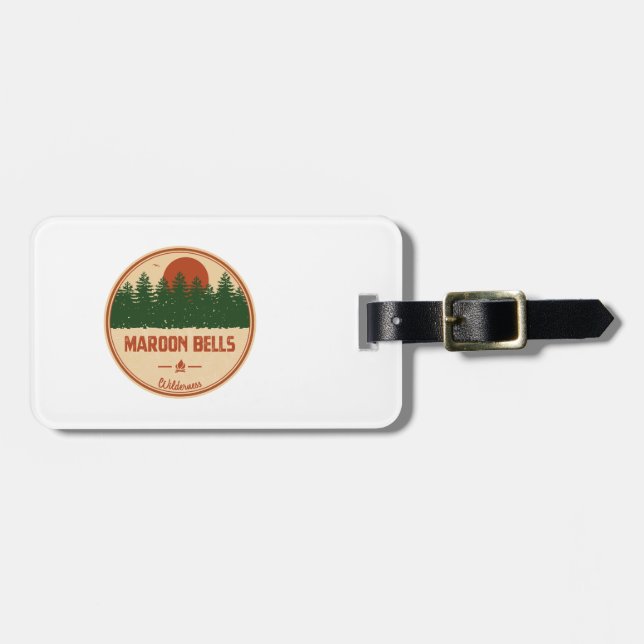 Maroon Bells Wilderness Luggage Tag (Front Horizontal)