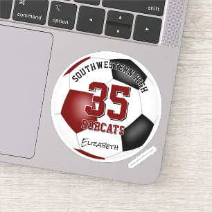  maroon black team colours boys girls soccer