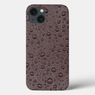 Maroon brown water droplets Case-Mate iPhone case