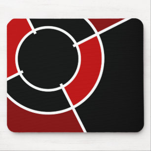 maroon bullseye mouse mat