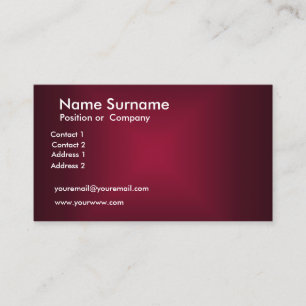 Maroon Business Card