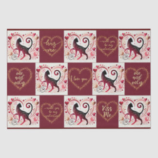 Maroon Cat - Wrapping Paper 