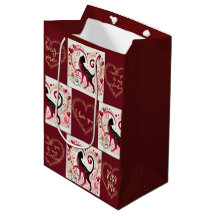 Maroon Cat - Wrapping Paper