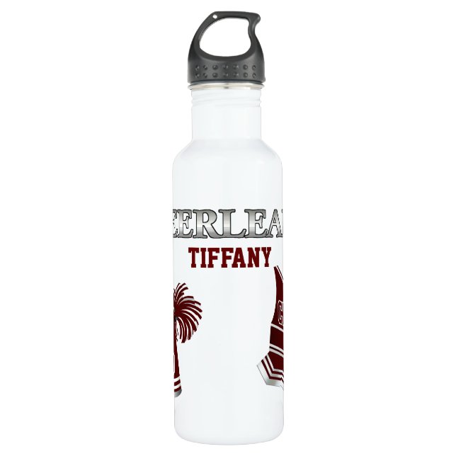 Maroon Cheerleader 710 Ml Water Bottle (Front)