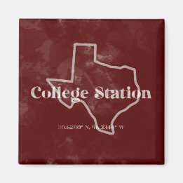 Maroon College Station TX Magnet