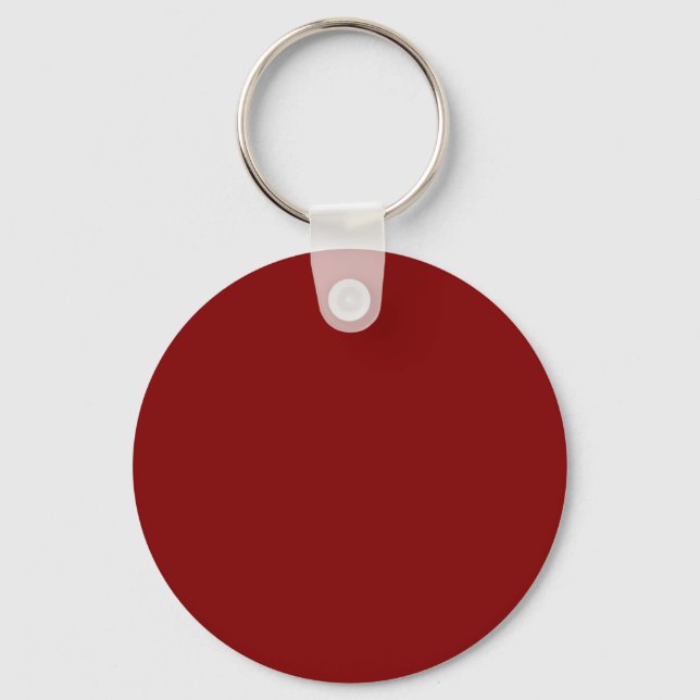 Maroon / Dark Red 800000 with Add Your Name Option Key Ring (Front)