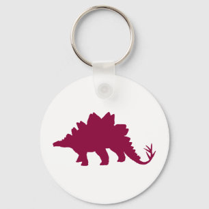 Maroon Dinosaur Key Ring