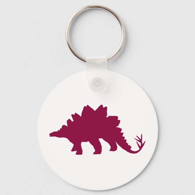 Maroon Dinosaur Key Ring (Front)