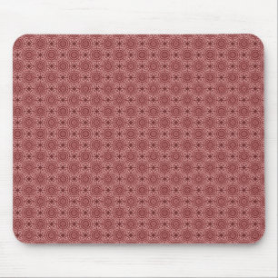 Maroon Elegant Circles Mousepad