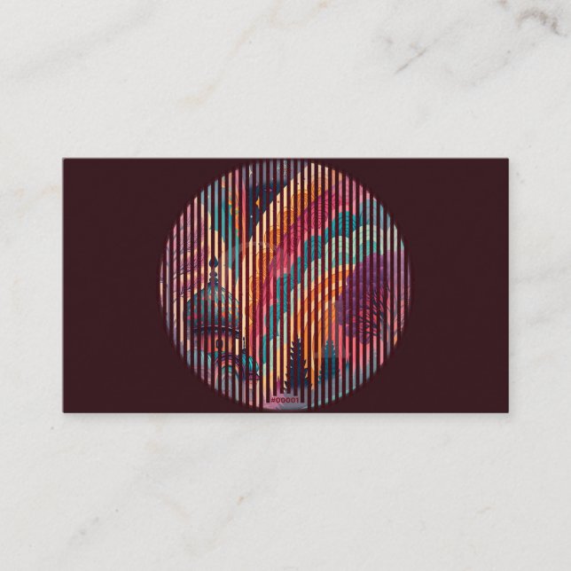Maroon Fantasy Enclosure Card #00001 – Customise (Front)