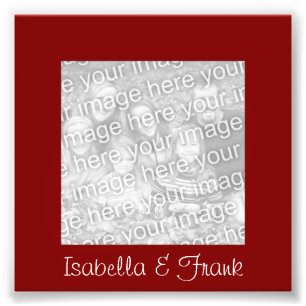 Maroon Frame Photo Print