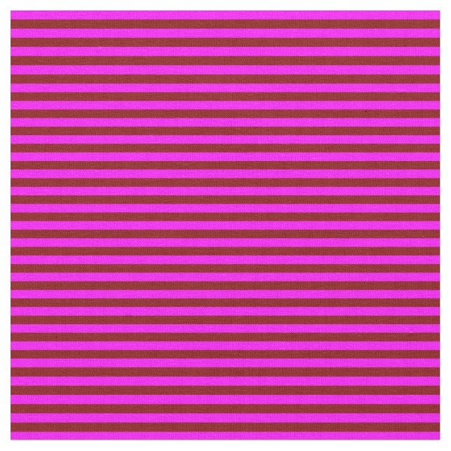 Maroon & Fuchsia Lines Pattern Fabric (Close Up)