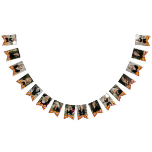 Maroon & Gold 16 Photo Graduation Hanging Banner