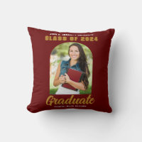 Maroon Gold Graduate Photo Arch Custom Graduation