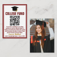 Maroon Gold Graduate Photo College Fund